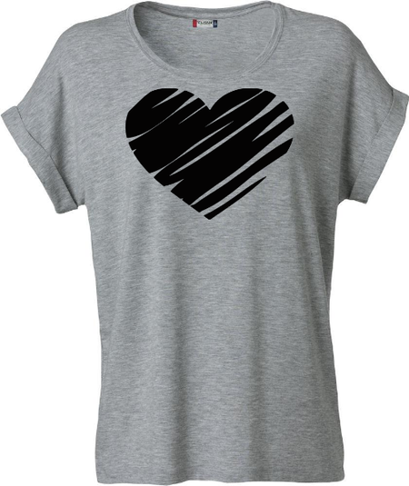 Dam T-shirt Katy "Hjärta"