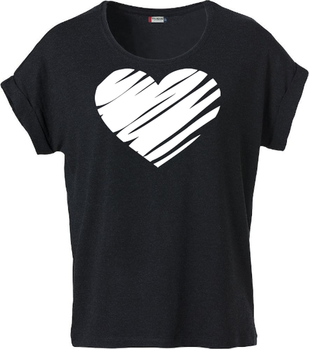 Dam T-shirt Katy "Hjärta"