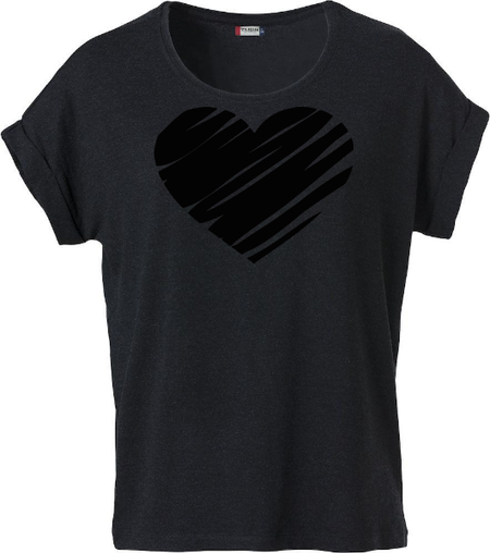 Dam T-shirt Katy "Hjärta"