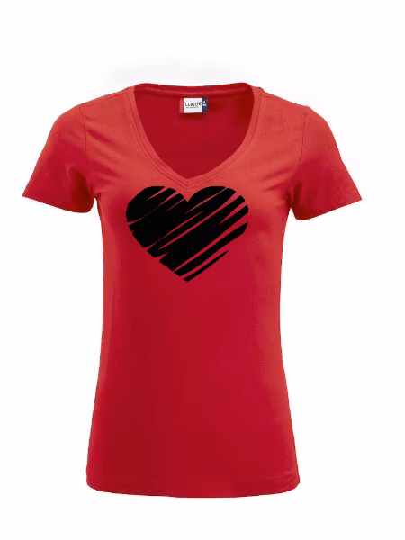 Dam T-shirt Arden "Hjärta"