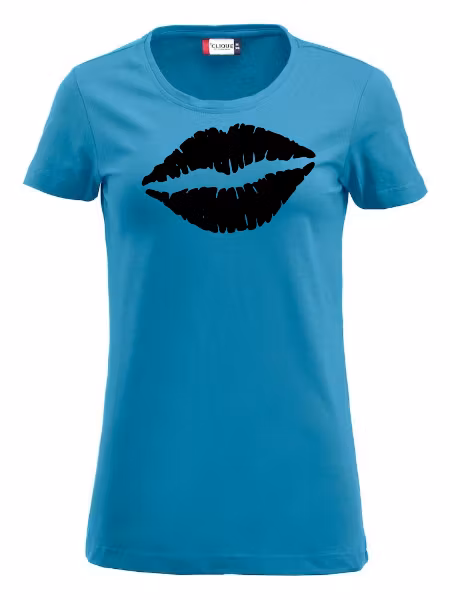 Dam T-shirt Carolina "Läppar"