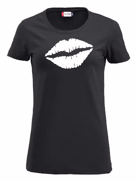 Dam T-shirt Carolina "Läppar"
