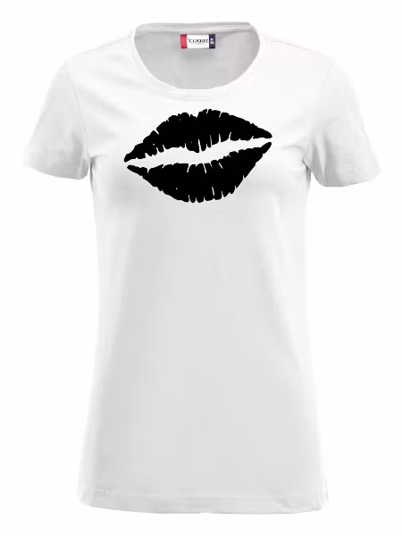 Dam T-shirt Carolina "Läppar"
