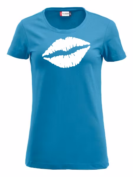 Dam T-shirt Carolina "Läppar"