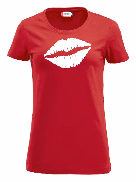 Dam T-shirt Carolina "Läppar"