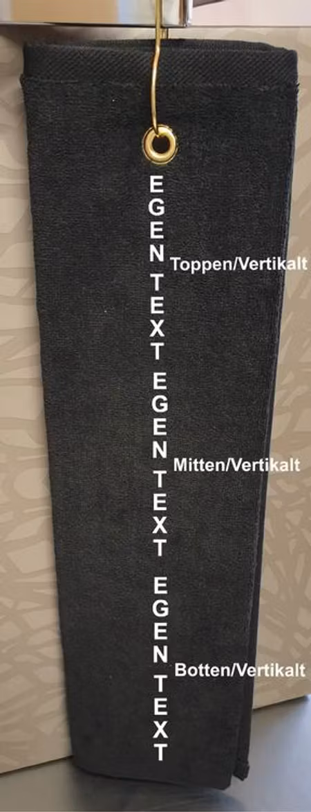 Golfhanduk med litet tryck
