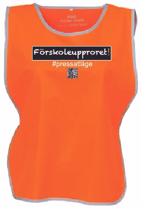 Reflexväst "Förskoleupproret"