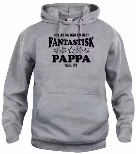 Hoodtröja Basic "Fantastisk Pappa"