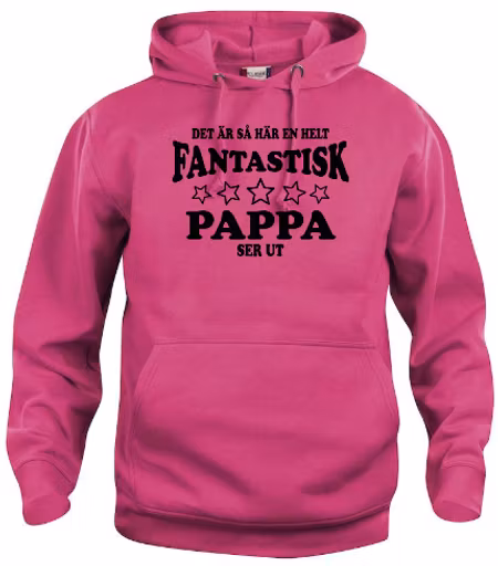 Hoodtröja Basic "Fantastisk Pappa"