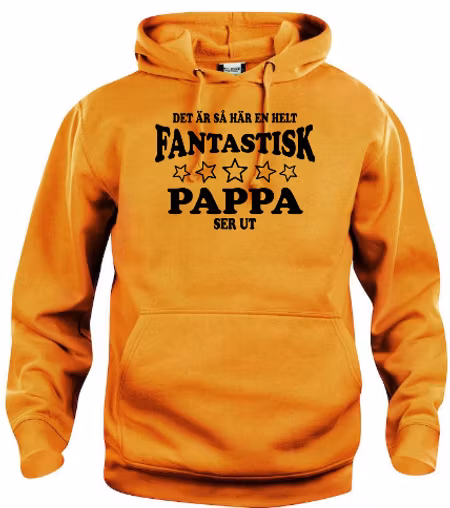 Hoodtröja Basic "Fantastisk Pappa"