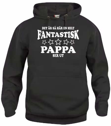 Hoodtröja Basic "Fantastisk Pappa"