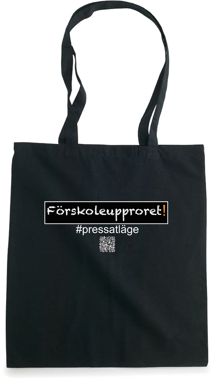 Bomullskasse Fair Trade "Förskoleupproret!"