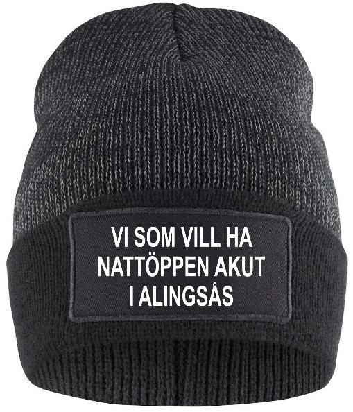 Reflexmössa "Nattöppen Akut i Alingsås"