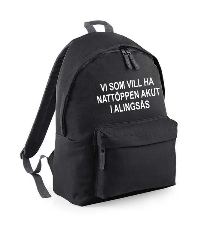 Ryggsäck "Nattöppen Akut Alingsås"