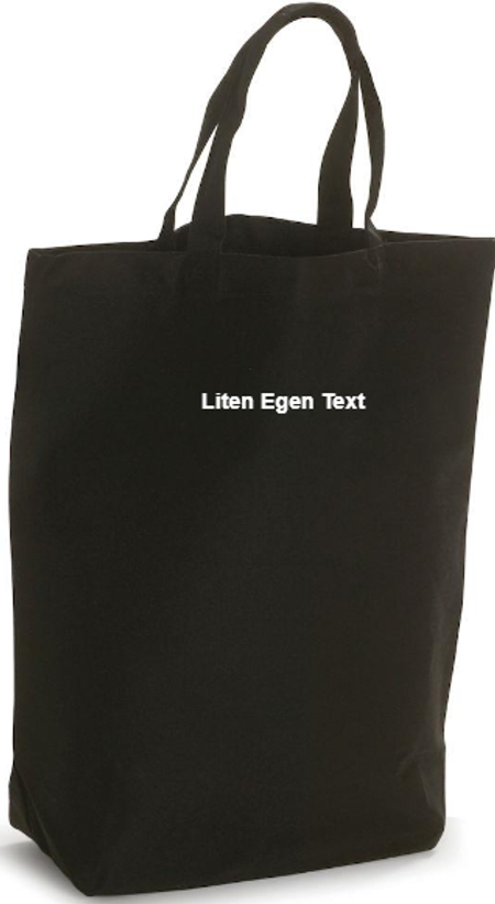 Bomullsbag med litet tryck "EGEN TEXT"
