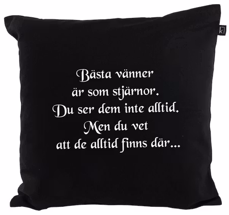 Kuddfodral "VÄNNER ÄR SOM STJÄRNOR"