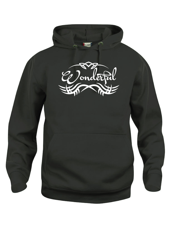 Hoodtröja Basic "WONDERFUL TRIBUAL"