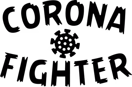 Hoodtröja Basic "CORONA FIGHTER"
