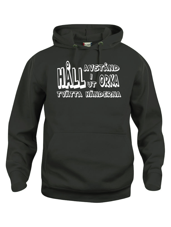 Hoodtröja Basic "HÅLL UT"
