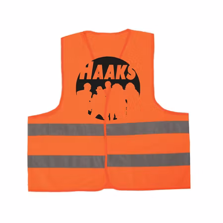 Orange Reflexväst "HAAKS Siluett"
