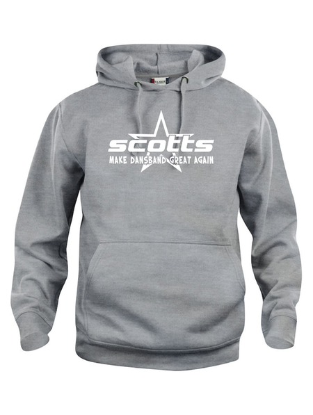 Grå Hoodtröja Basic "SCOTTS"