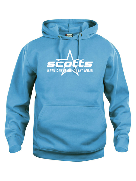 Turkos Hoodtröja Basic "SCOTTS"