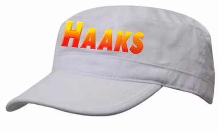 Vit Army Keps "HAAKS LOGO"