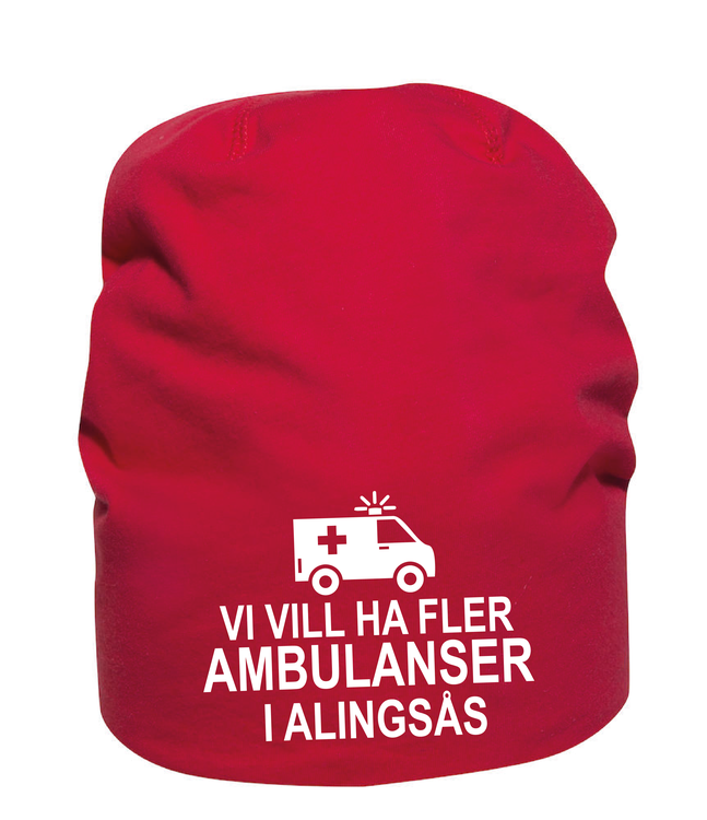 Mössa "Fler AMBULANSER Alingsås"