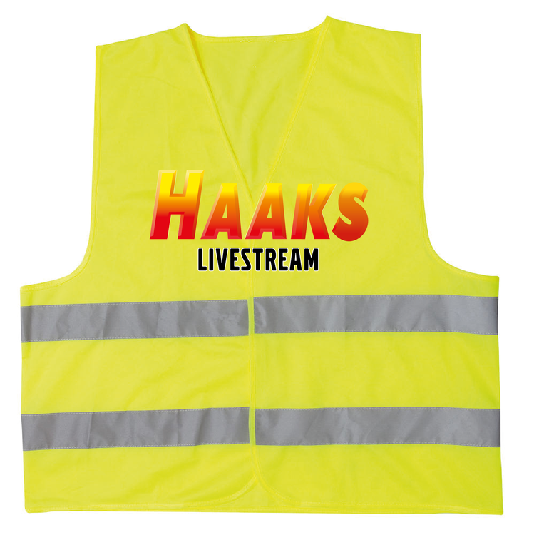 Gul Reflexväst "HAAKS LIVESTREAM"