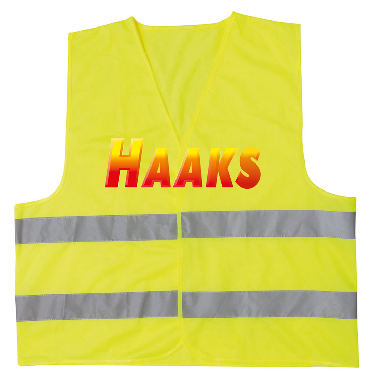 Gul Reflexväst "HAAKS LOGO"