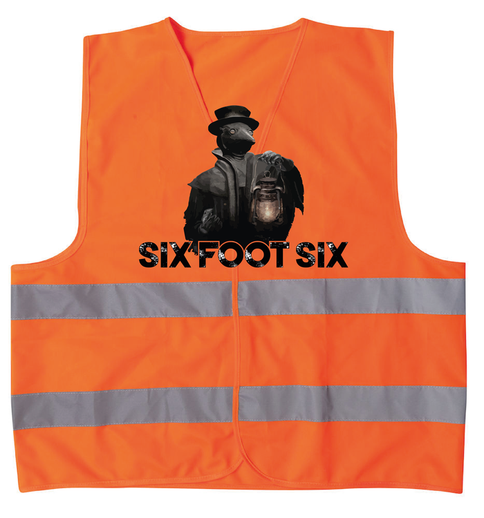 Orange Reflexväst "PESTDOKTOR"