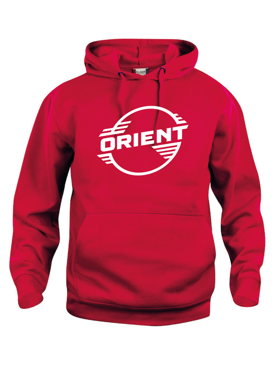 Röd Hoodtröja Basic "ORIENT"