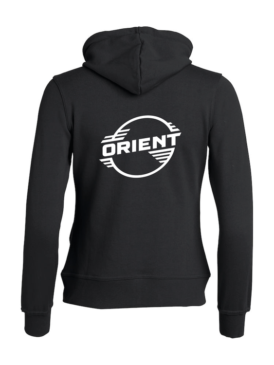 Svart Dam Hoodjacka "ORIENT" Rygg