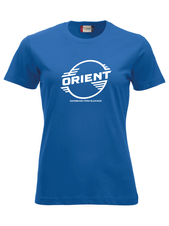 Blå Dam T-shirt "ORIENT Blekinge"