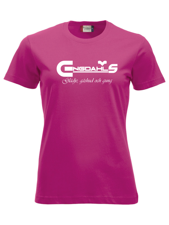 Cerise Dam T-shirt "Glädje, gåshud och gung"