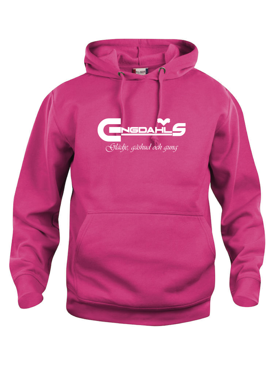 Cerise Hoodtröja Basic "Glädje, gåshud och gung"