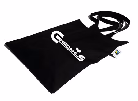 Svart Bomullskasse Fair Trade "Engdahls Logo"