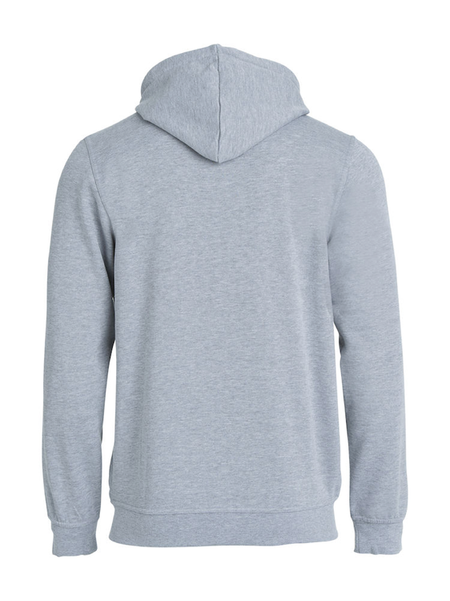 Grå Hoodjacka "Engdahls Logo" Fram