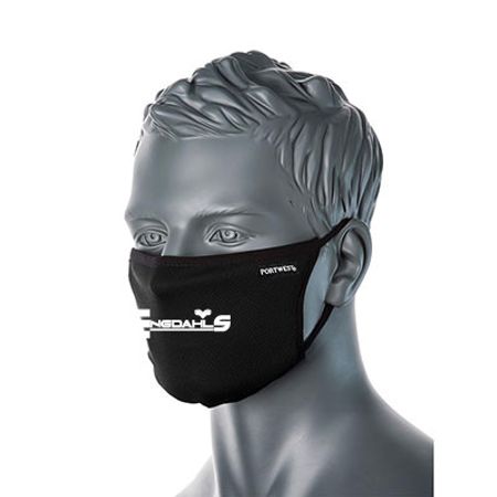 Svart Ansiktsmask "Engdahls Logo"