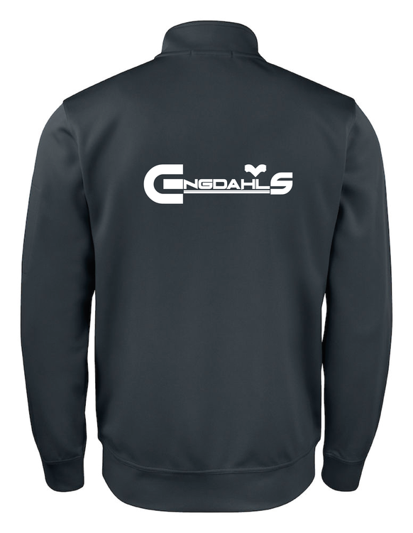 Svart Cardigan Active "Engdahls Logo rygg