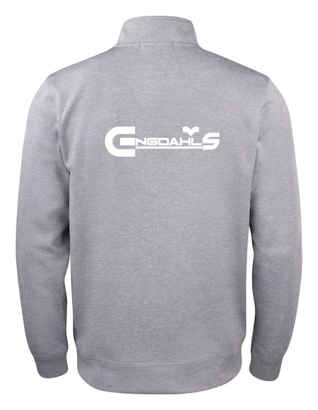 Grå Cardigan Active "Engdahls Logo rygg