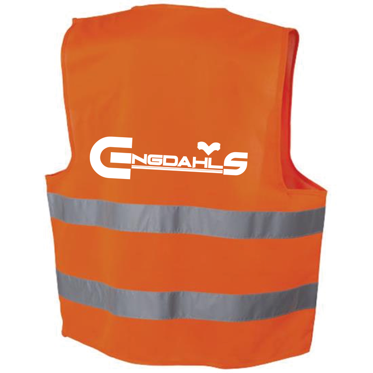 Orange Reflexväst "Engdahls Logo"