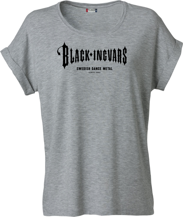 Grå Dam T-SHIRT Katy "BLACK-INGVARS"