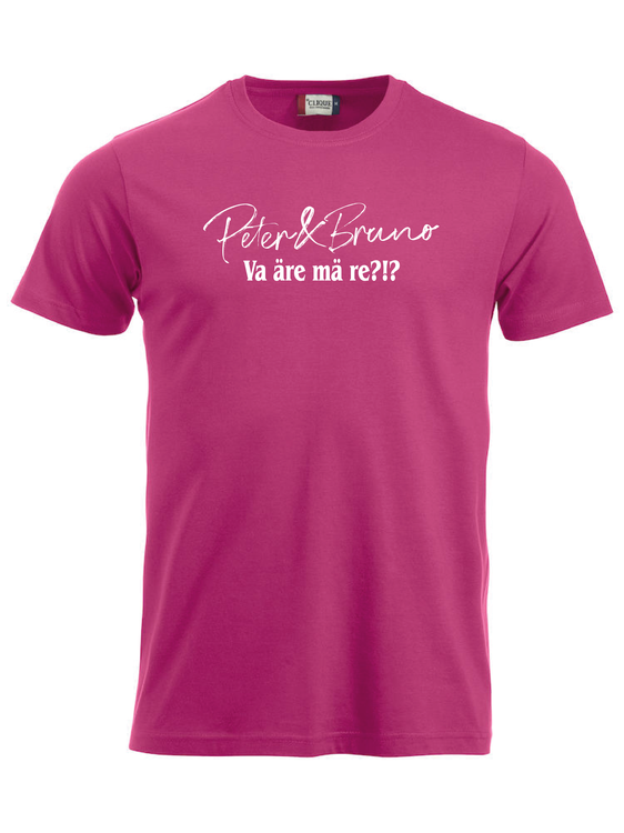 Cerise T-SHIRT "P & B Va äre mä re?!?"