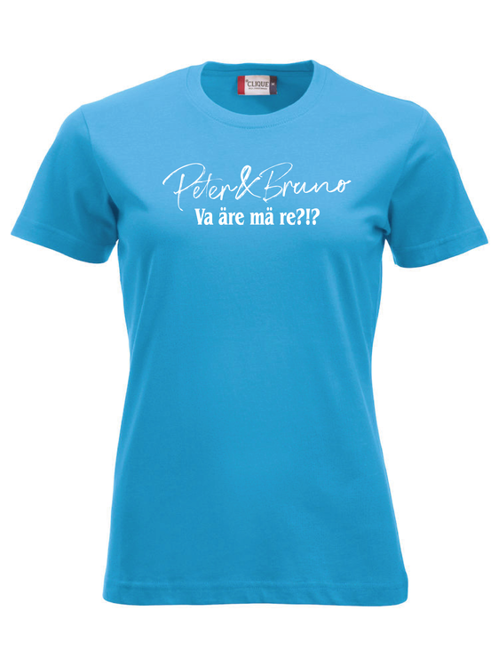 Turkos Dam T-SHIRT "P & B Va äre mä re?!?"
