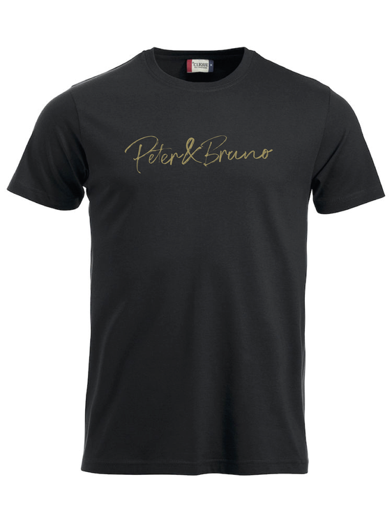 Svart T-SHIRT "Peter & Bruno"