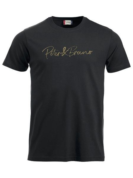 Svart T-SHIRT "Peter & Bruno"