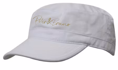 Vit Army Keps "Peter & Bruno"