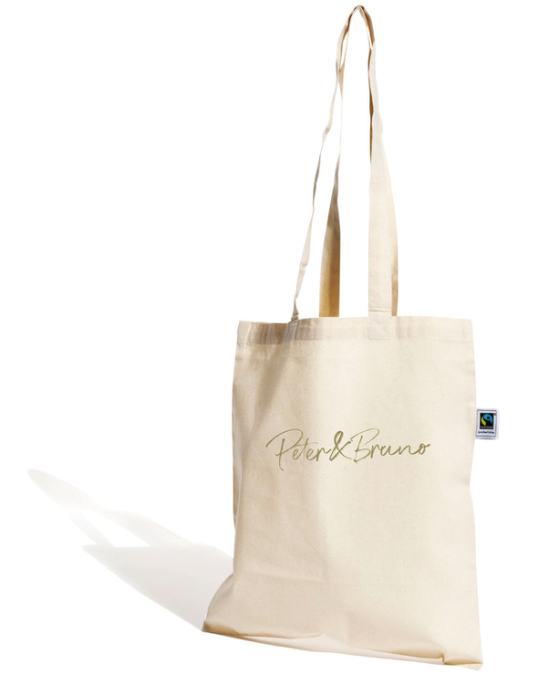 Natur Bomullskasse Fair Trade "Peter & Bruno"