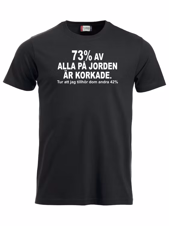 T-shirt "73% KORKADE"